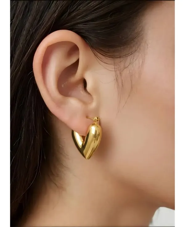Golden_Stainless_Steel_Anti_Tarnish_Heart_Of_Gold_Tone_For_Women