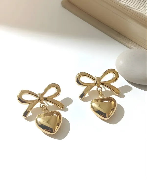 Golden_Stainless_Steel_Anti_Tarnish_Gilded_Bow_Drops_For_Women