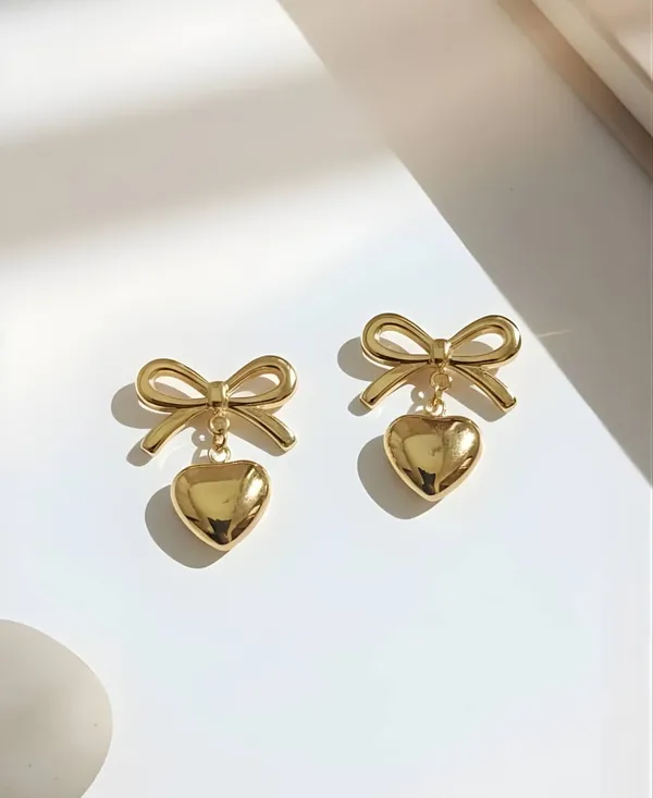 Golden_Stainless_Steel_Anti_Tarnish_Gilded_Bow_Drops_For_Women
