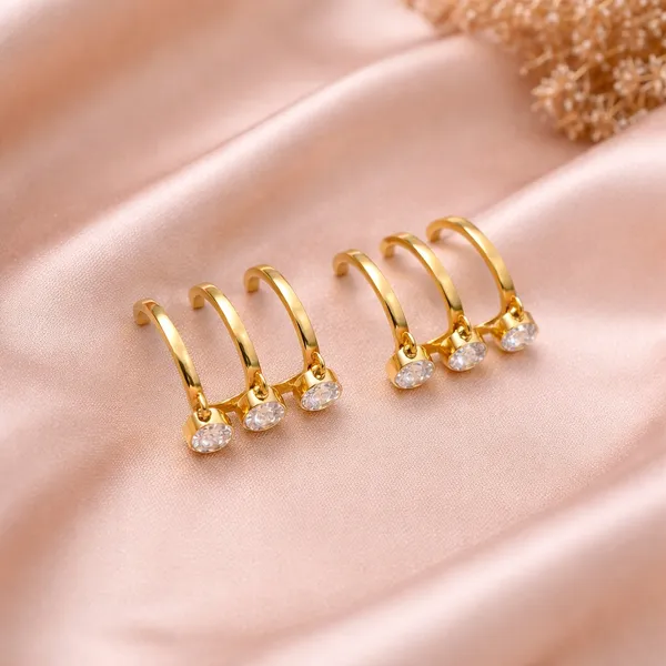 Dew_Earrings_Golden_Stainless_Steel_Anti_Tarnish_For_Women