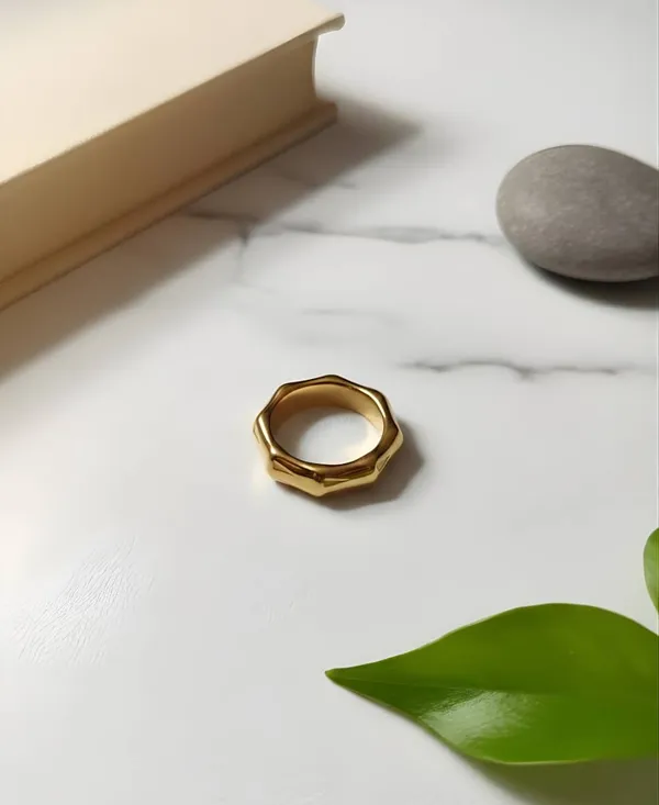 Chunky_Band_Ring_For_Women_Golden_Stainless_Steel_Anti_Tarnish