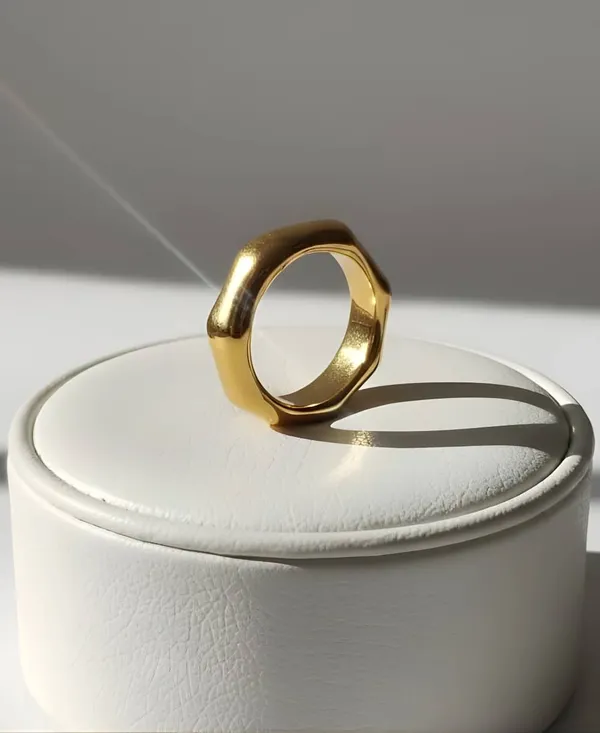 Chunky_Band_Ring_For_Women_Golden_Stainless_Steel_Anti_Tarnish