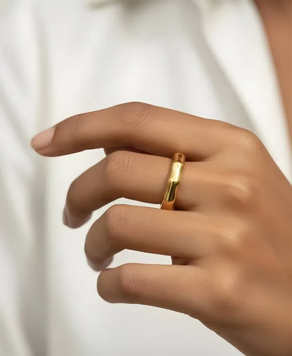 Chunky_Band_Ring_For_Women_Golden_Stainless_Steel_Anti_Tarnish