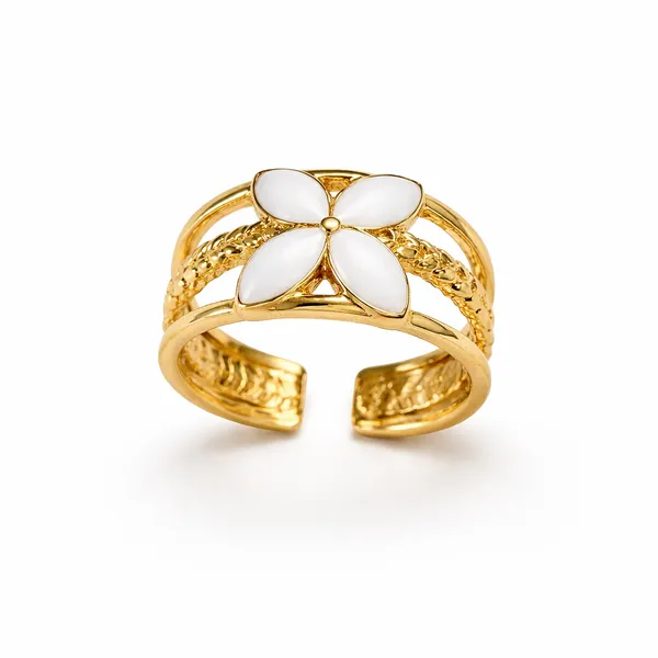 Flora_Pearl_Ring_Golden_Stainless_Steel_Anti_Tarnish_For_Women