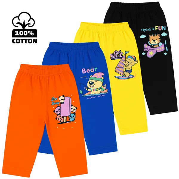 Multicolor_100_%_Cotton_Kids_Pant_For_Kids_(Pack_Of_4)