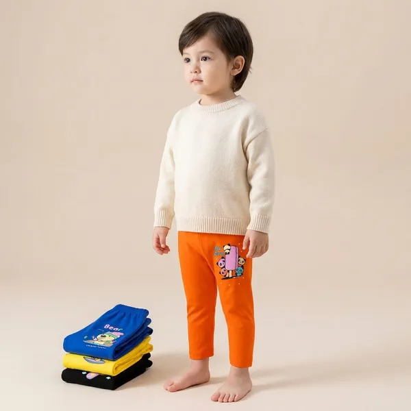 Multicolor_100_%_Cotton_Kids_Pant_For_Kids_(Pack_Of_4)