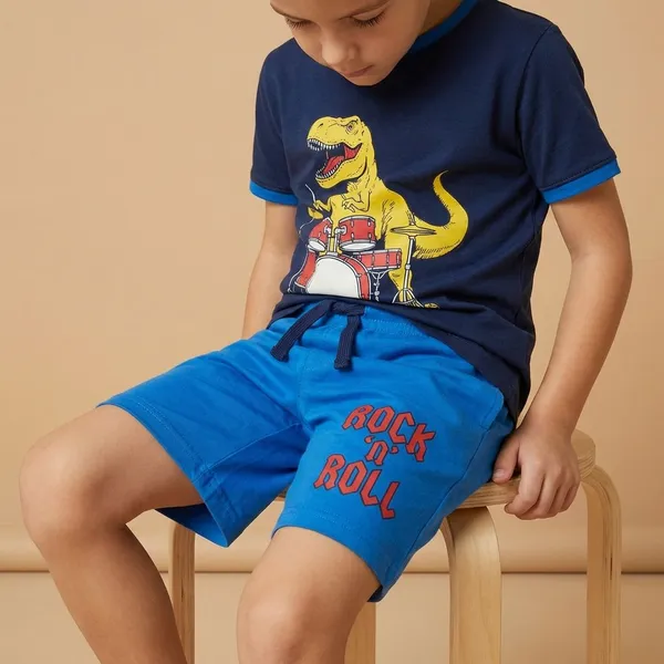Blue_100_%_Cotton_T-Shirt_&_Pant_Set_For_Kids