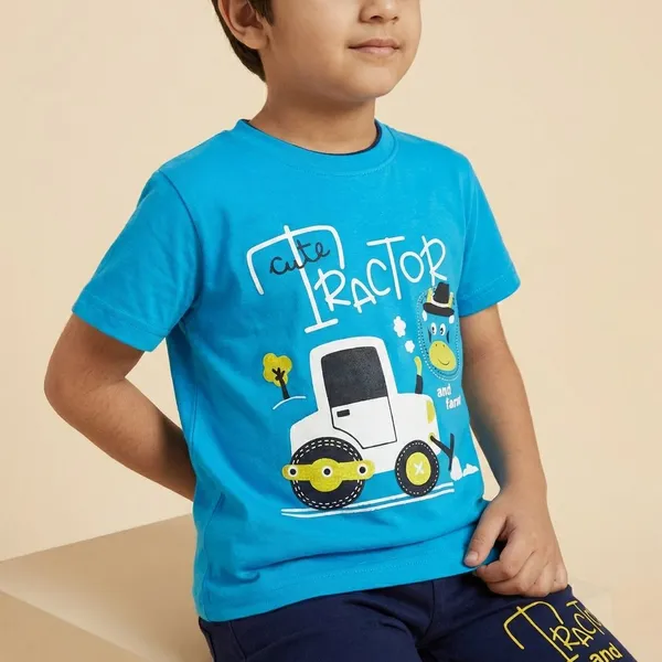 Red_And_Blue_100_%_Cotton_T-Shirt_&_Pant_Set_For_Kids(Pack_Of_2)