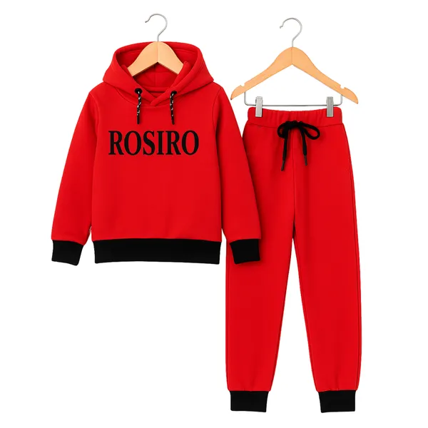 Red_100_%_Cotton_Hoodie_With_Pant_For_Kids