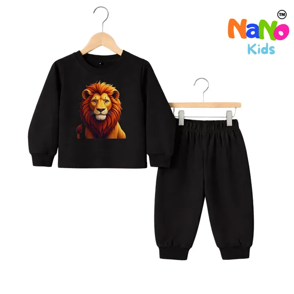 Black_100_%_Cotton_Lion_Baby_Set_For_Kids