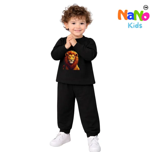 Black_100_%_Cotton_Lion_Baby_Set_For_Kids