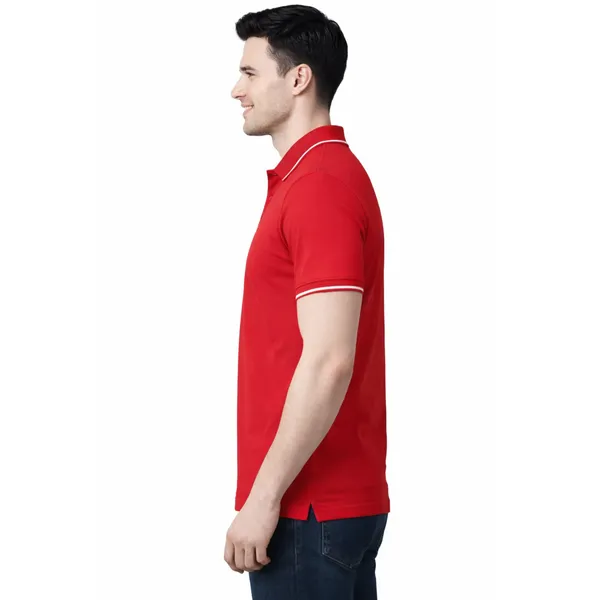Red_100_%_Cotton_Polo_T-Shirt_For_Men