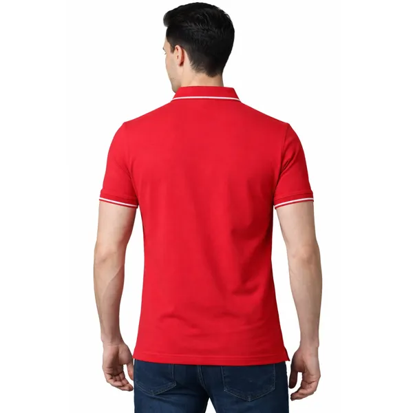 Red_100_%_Cotton_Polo_T-Shirt_For_Men
