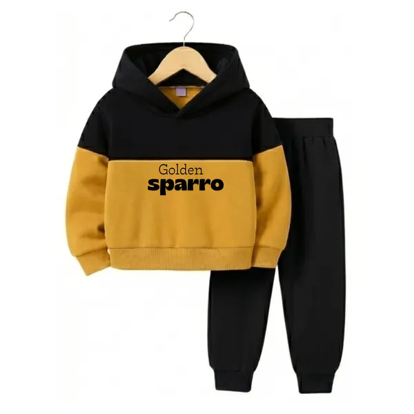 Grey_And_Gold_100_%_Cotton_Golden_Sarrow_Hodie_For_Kids