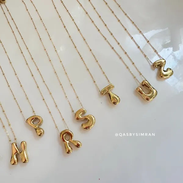 Gold_Signature_Initial_Statement_Necklace_For_Women