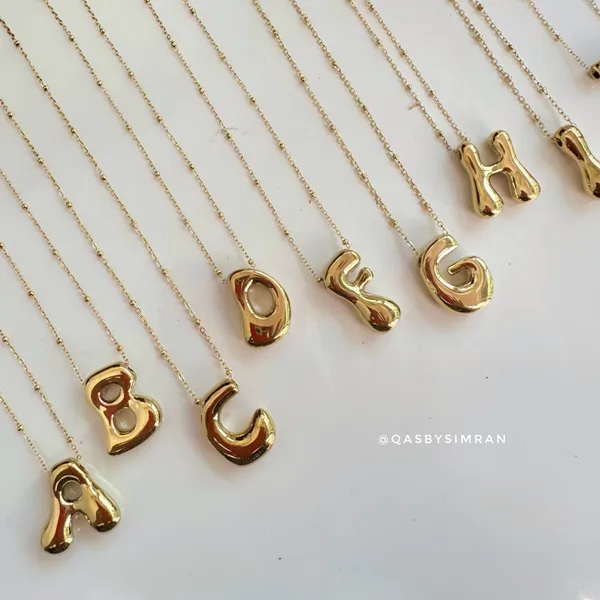 Gold_Signature_Initial_Statement_Necklace_For_Women