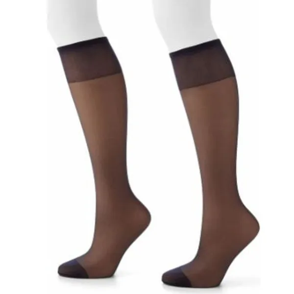 Gentle_Brown_Pairs_Sheer_Toe_Knee_High_Stockings_Under_Garments_For_Women