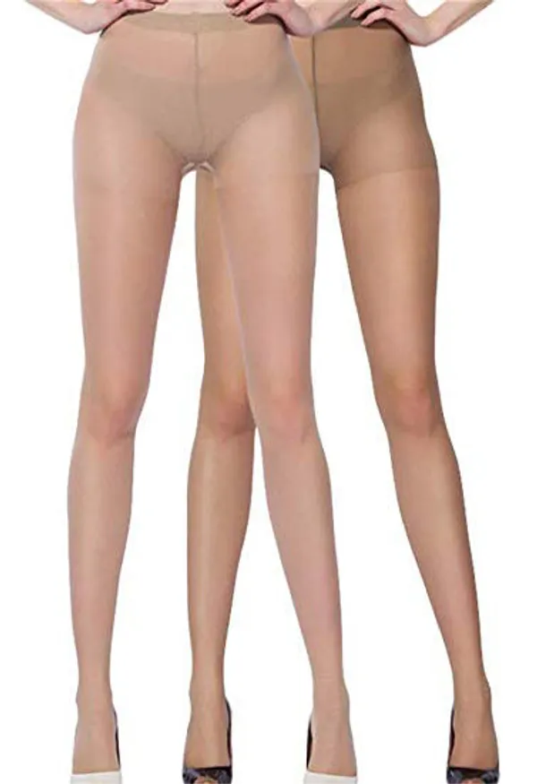 Brown_And_Cream_Cream_And_Brown_Everyday_Glossy_Pantyhose_Under_Garments_For_Women