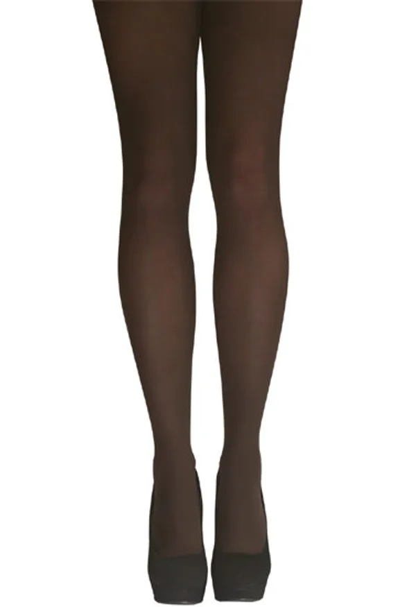 Chocolate_Columbine_Soft_Opaques_Pantyhose/Tights_Under_Garments_For_Women