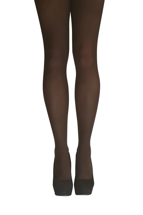 Chocolate_Columbine_Soft_Opaques_Pantyhose/Tights_Under_Garments_For_Women