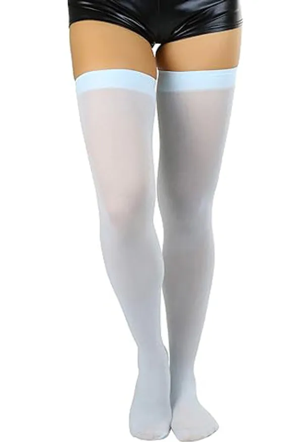 Lightgrey_Classic_Sheer_Stockings _Under_Garments_For_Women