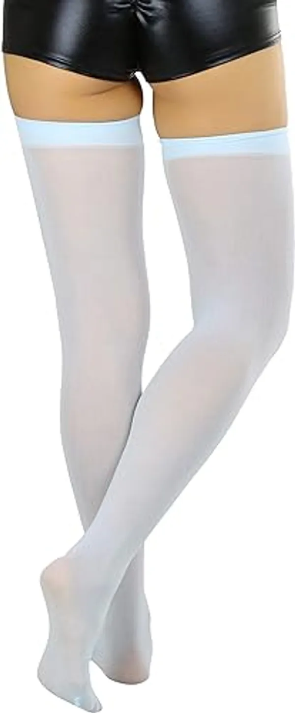 Lightgrey_Classic_Sheer_Stockings _Under_Garments_For_Women