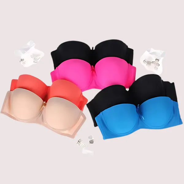 Multicolor_Demi_Cup_Padded_Wired_Push_Up_Bra_Under_Garments_For_Women