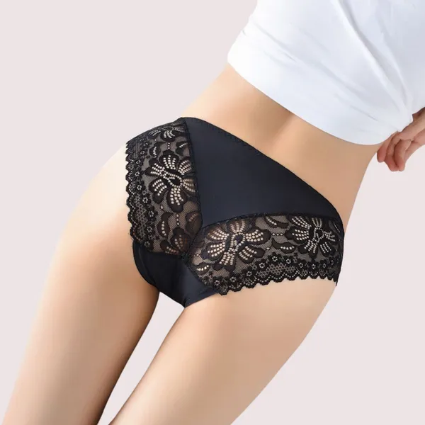 Black_Crimson_Elegance_Lace_Low_Waist_Underwear_Under_Garments_For_Women