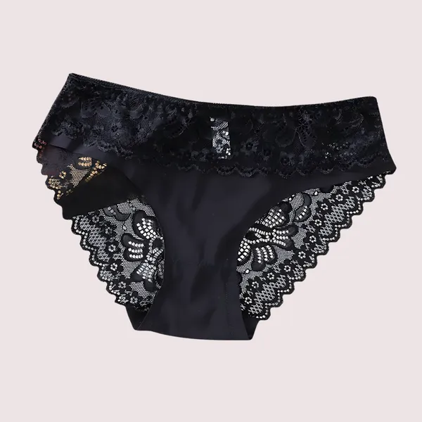 Black_Crimson_Elegance_Lace_Low_Waist_Underwear_Under_Garments_For_Women