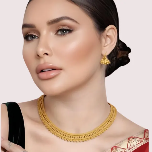 Multicolor_Classic_Radiance_Gold_Plated_Filigree_Necklace_Under_Garments_For_Women