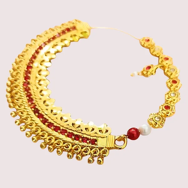 Golden_Elegant_Gold_Plated_Garhwali_Nath_Big_Size_Tradition_For_Women
