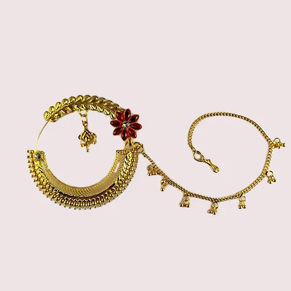 Golden_Classic_Gold_Plated_Round_Nath_From_Uttarakhand_Under_Garments_For_Women