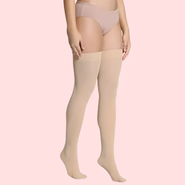 Multicolor_Classic_Duo_Thigh_High_Stockings_And_Nude_Under_Garments_For_Women