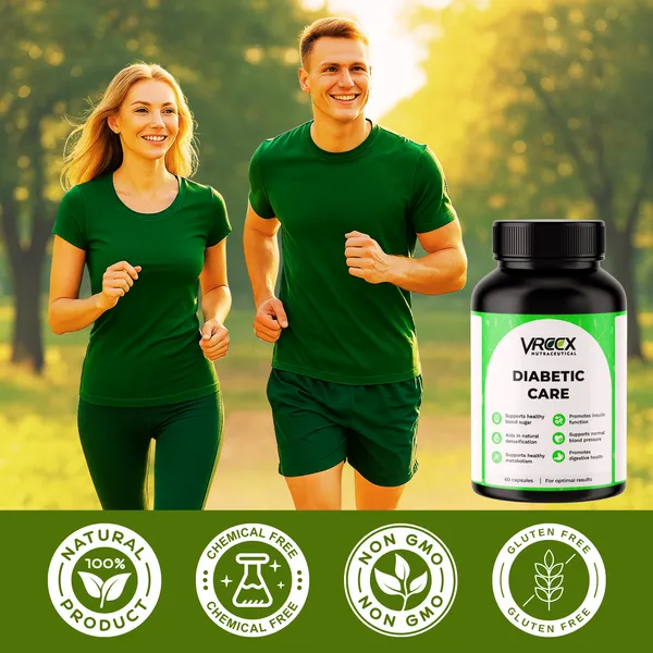 VREEX_Diabetic_Care_Karela_Jamun_Neem_Fenugreek_Extract_Capsules__Blood_Sugar_Support_&_Metabolism_Booster__Herbal_Wellness_Supplement___60_Veg_Capsules