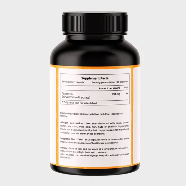 VREEX_Quercetin_100_mg__Natural_Bioflavonoid_for_Immune_Support,_Antioxidant_Protection,_Healthy_Inflammatory_Response_&_Heart_Health_(60_Capsules)