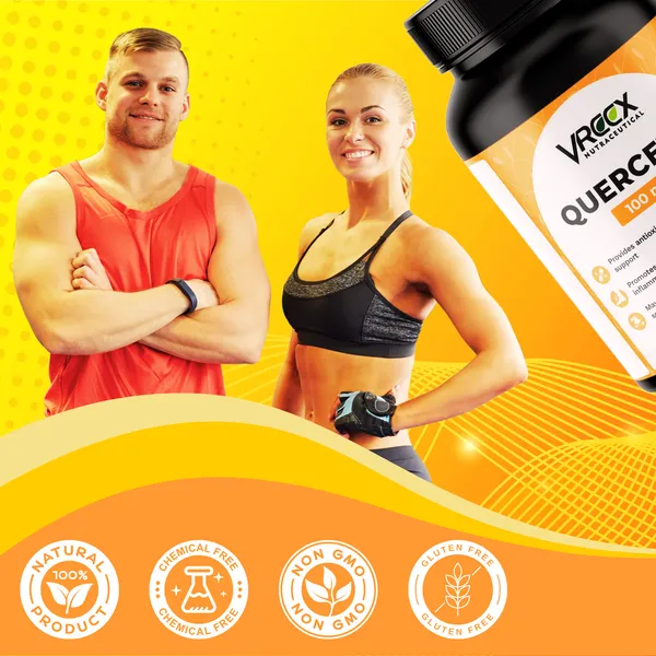 VREEX_Quercetin_100_mg__Natural_Bioflavonoid_for_Immune_Support,_Antioxidant_Protection,_Healthy_Inflammatory_Response_&_Heart_Health_(60_Capsules)