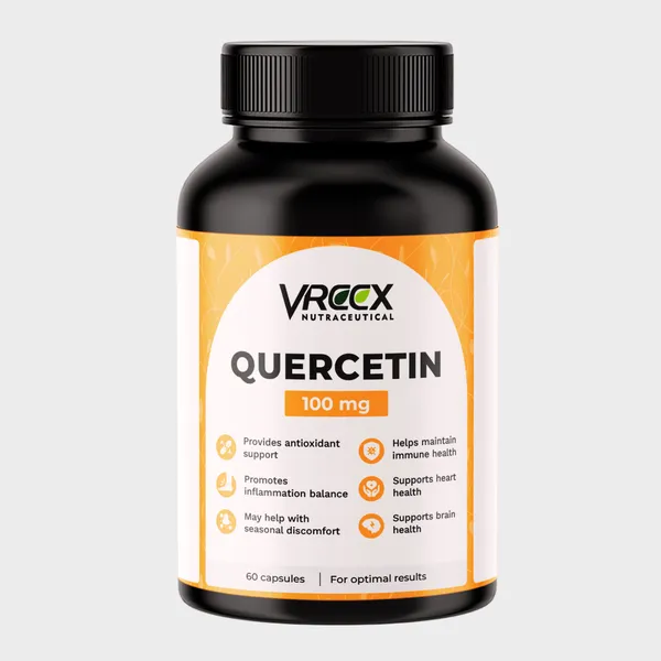 VREEX_Quercetin_100_mg__Natural_Bioflavonoid_for_Immune_Support,_Antioxidant_Protection,_Healthy_Inflammatory_Response_&_Heart_Health_(60_Capsules)