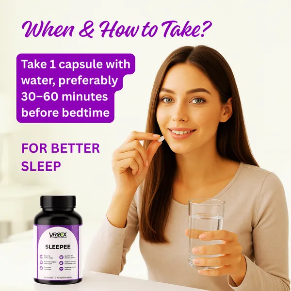 VREEX_SLEEPEE_with_Natural_Ingredients_Melatonin,_Valerian_Root,_Chamomile,_L-Theanine_&_Magnesium_Bisglycinate__Relax_&_Sleep_Support_(60_Veg_Capsules)
