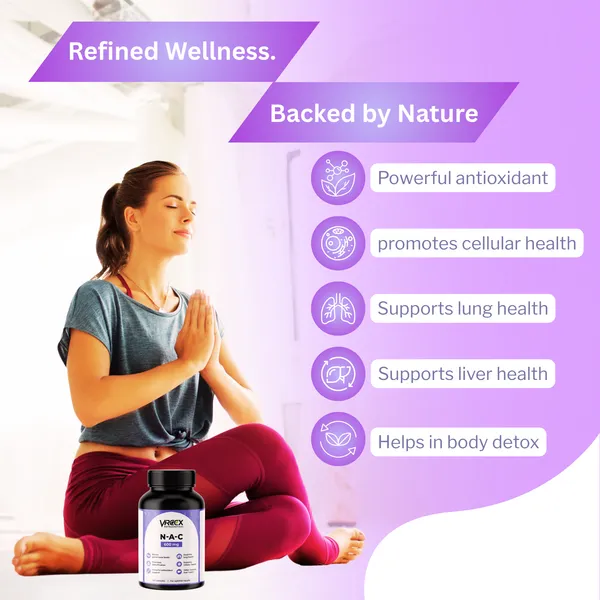 VREEX_NAC_600_mg__N-Acetyl_Cysteine_Supplement__Supports_Antioxidant_Activity,_Liver_Health_&_Respiratory_Wellness__60_Capsules