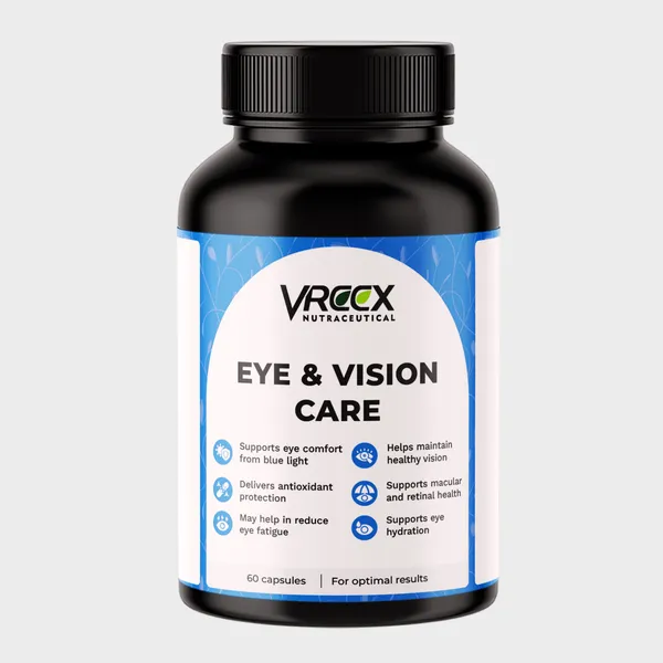 VREEX_Eye_&_Vision_Care_Capsules_with_Lutein,_Astaxanthin,_Zeaxanthin,_Bilberry_Extract,_Vitamin_A_&_C__Supports_Eye_Health,_Vision_&_Antioxidant_Support__(60_Veg_Capsules)