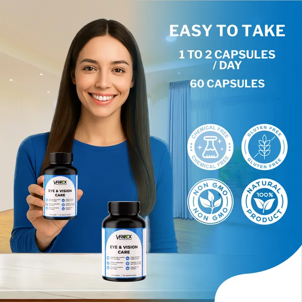 VREEX_Eye_&_Vision_Care_Capsules_with_Lutein,_Astaxanthin,_Zeaxanthin,_Bilberry_Extract,_Vitamin_A_&_C__Supports_Eye_Health,_Vision_&_Antioxidant_Support__(60_Veg_Capsules)