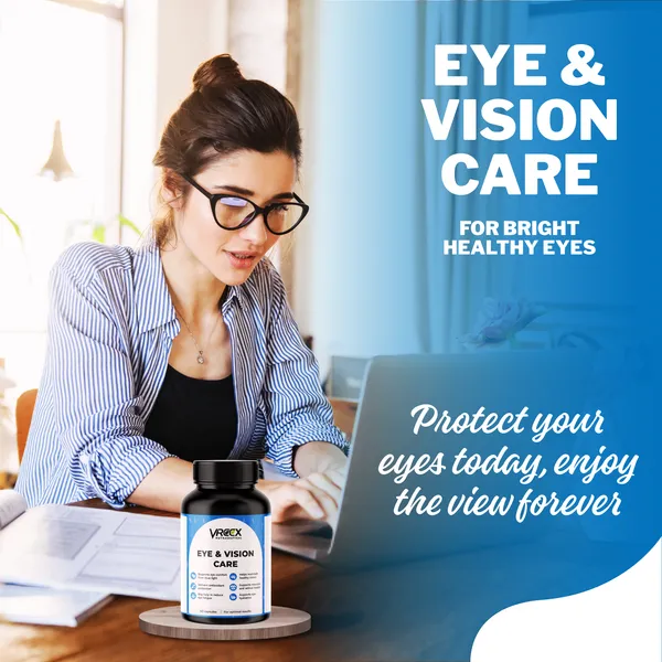 VREEX_Eye_&_Vision_Care_Capsules_with_Lutein,_Astaxanthin,_Zeaxanthin,_Bilberry_Extract,_Vitamin_A_&_C__Supports_Eye_Health,_Vision_&_Antioxidant_Support__(60_Veg_Capsules)