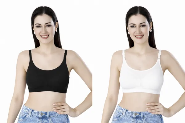 Black_And_White_Cotton_Lycra_Sports_Bra_For_Women