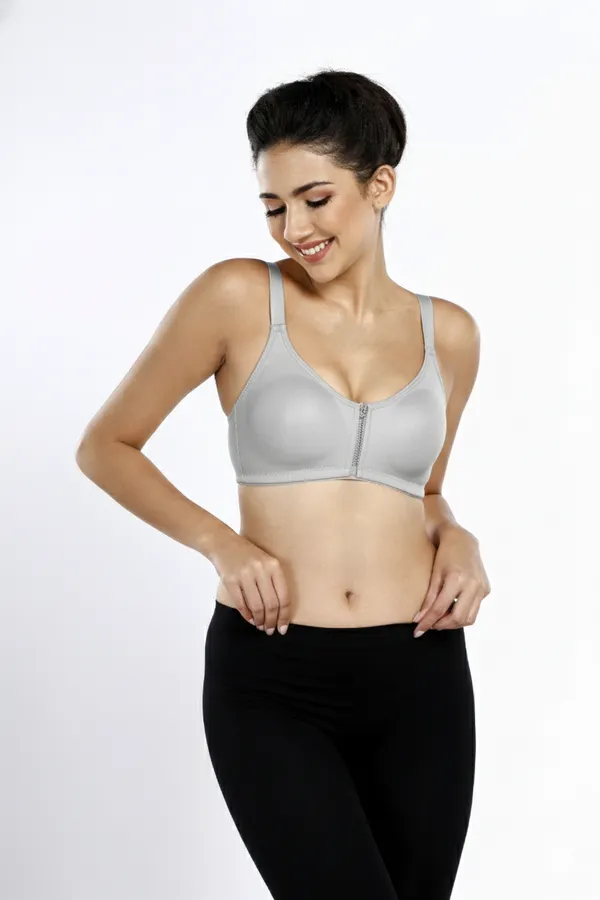 LT_GREY_Pc_Soft_Cotton_Full_Coverage_Non_Padded_Bra_For_Women