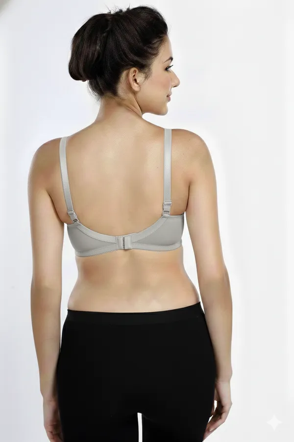 LT_GREY_Pc_Soft_Cotton_Full_Coverage_Non_Padded_Bra_For_Women