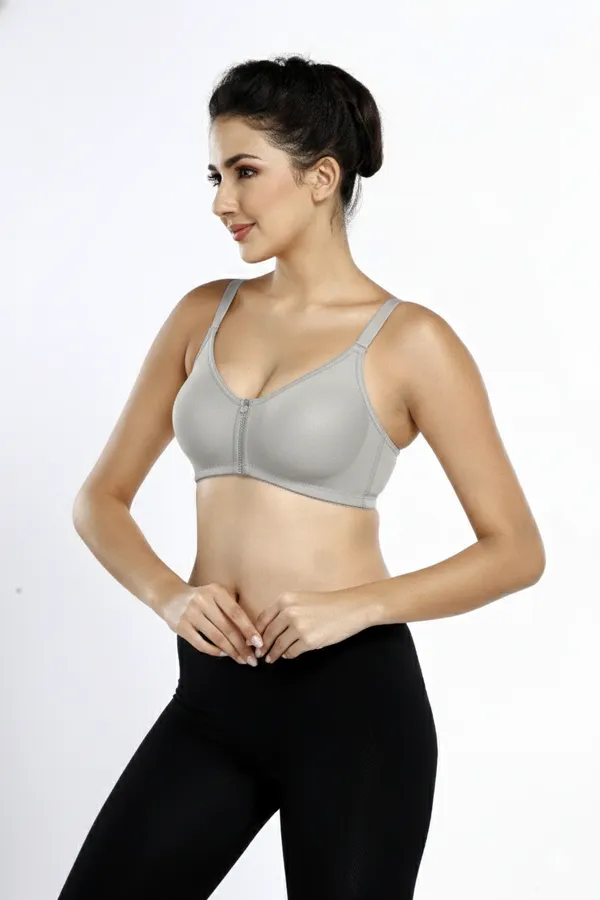 LT_GREY_Pc_Soft_Cotton_Full_Coverage_Non_Padded_Bra_For_Women