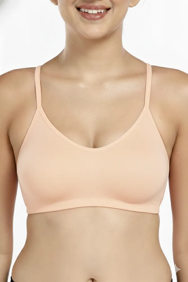 PEACH_Cotton_Lycra_Camisole_Bra_For_Women