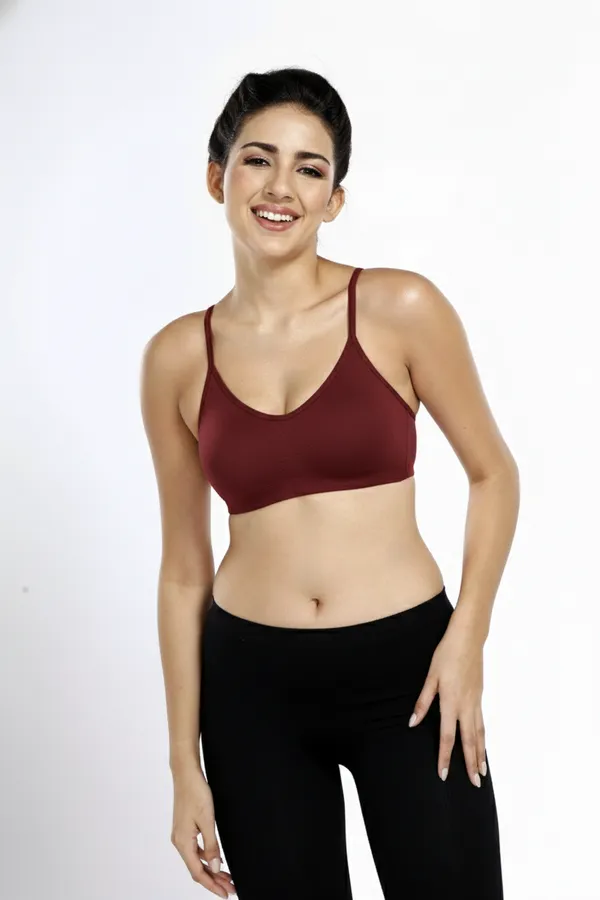 WINE_Cotton_Lycra_Camisole_Bra_For_Women