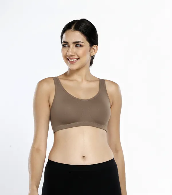 GREY_Cotton_Lycra_Sports_Bra_For_Women