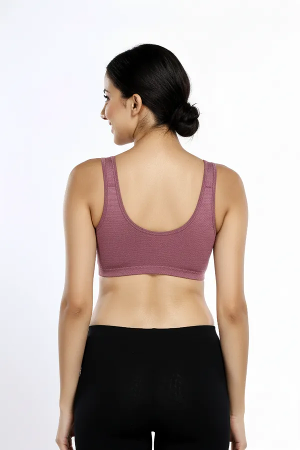 PINK_Cotton_Lycra_Sports_Bra_For_Women